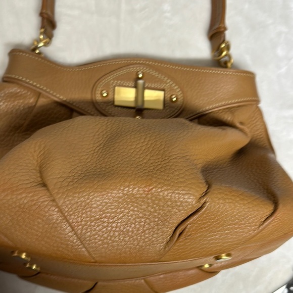 Maxx New York Tan Hobo Shoulder Bag with Gold Hardware - Picture 14 of 14